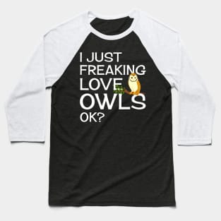 Night Owls Bird Baseball T-Shirt